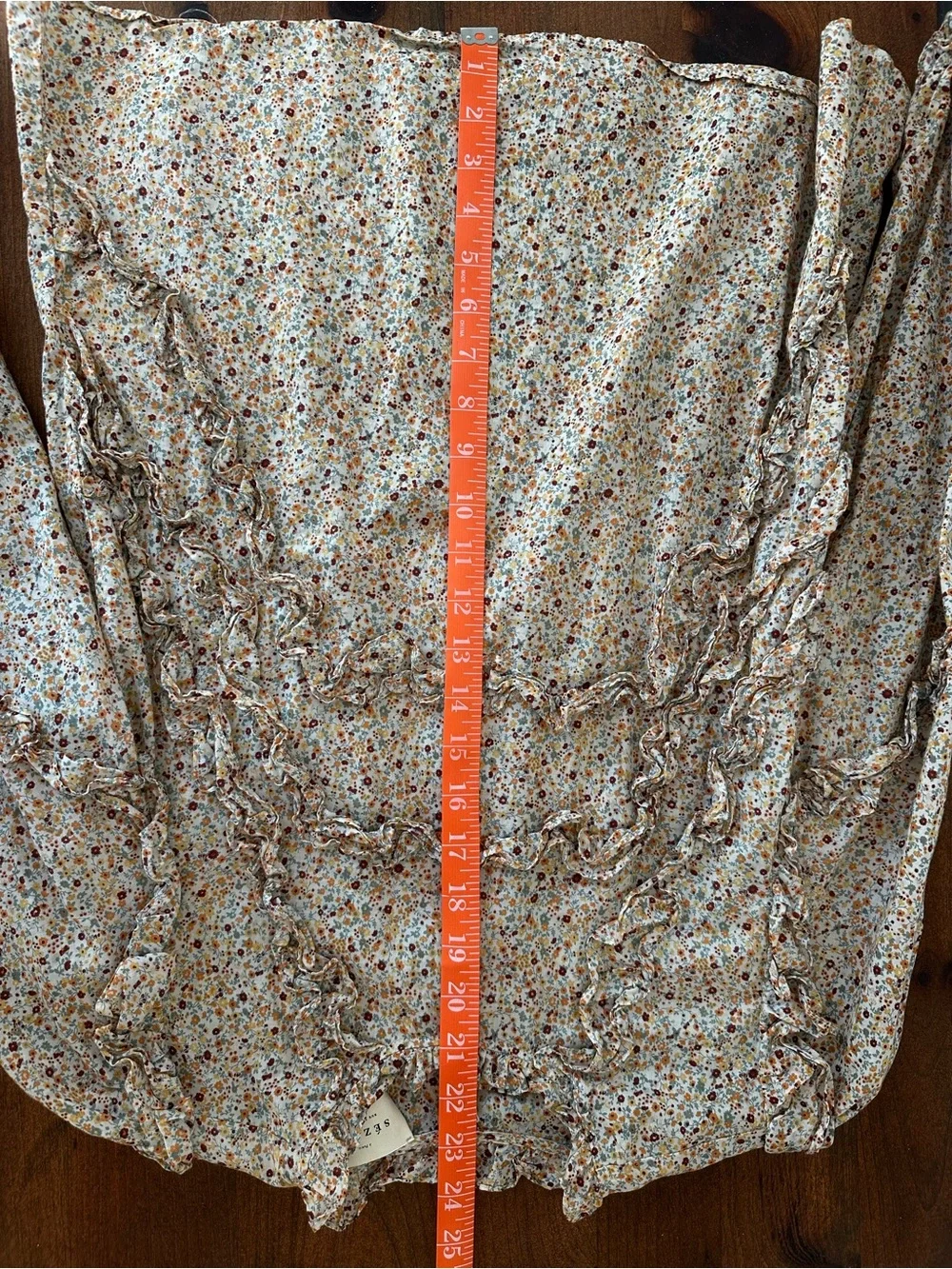 SEZANE Multicolored Floral Ruffle High-Neck Blouse - Picture 10 of 10